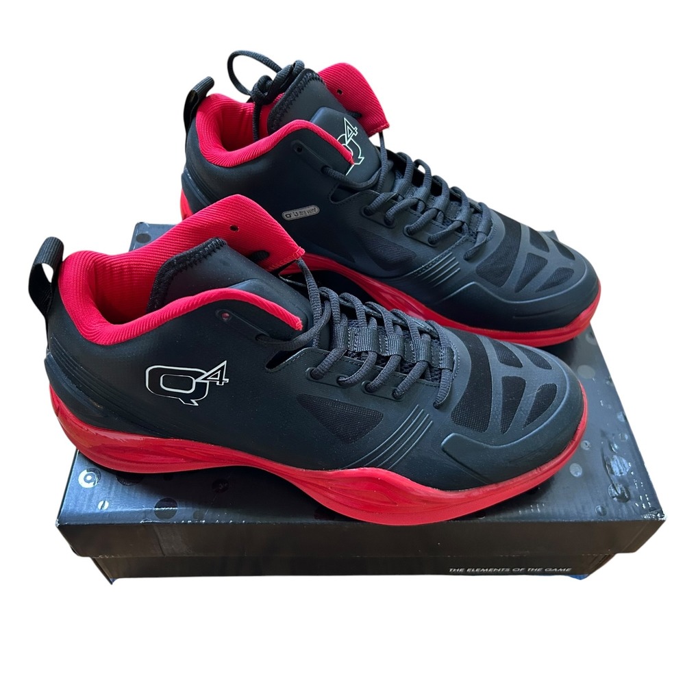 Q4 Sports Men's Jet Black Sneakers Q4MB-015 Size 12.5 NEW!